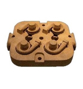Sand mold (main mold and core) sample
